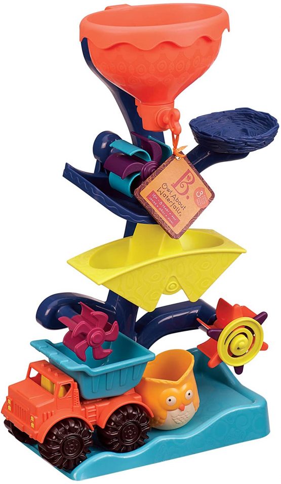 B. toys – Owl About Waterfalls Water Wheel – Sand-and-Water Bath Toy For Kids 18 m+ - Image 2