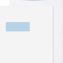 Blake Purely Packaging C4 324 x 229 x 25 mm 140 gsm Gusset Pocket Peel & Seal Window Envelopes (9001) White - Pack of 125