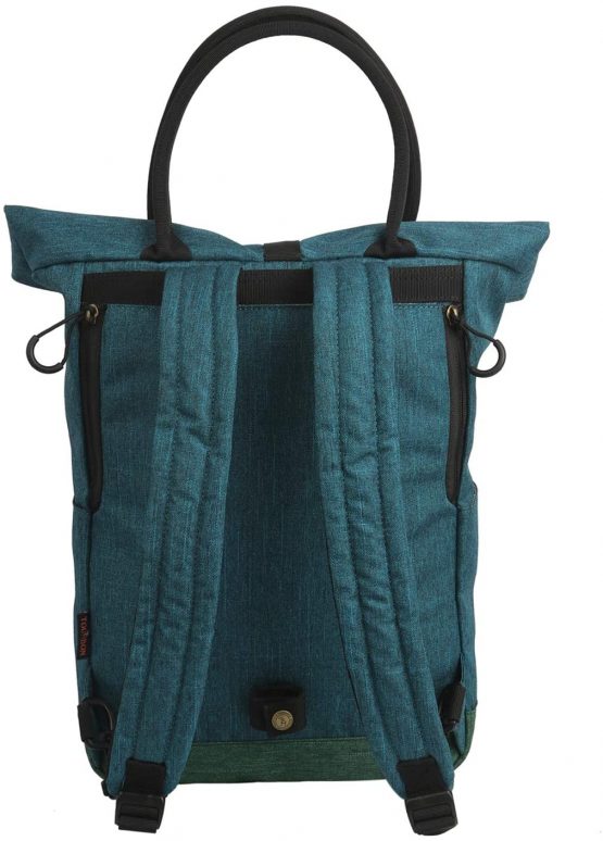 TOURBON Nylon Roll-top Clip-On Market Shopper Bike Panniers Shoulder Tote Bag - Image 3