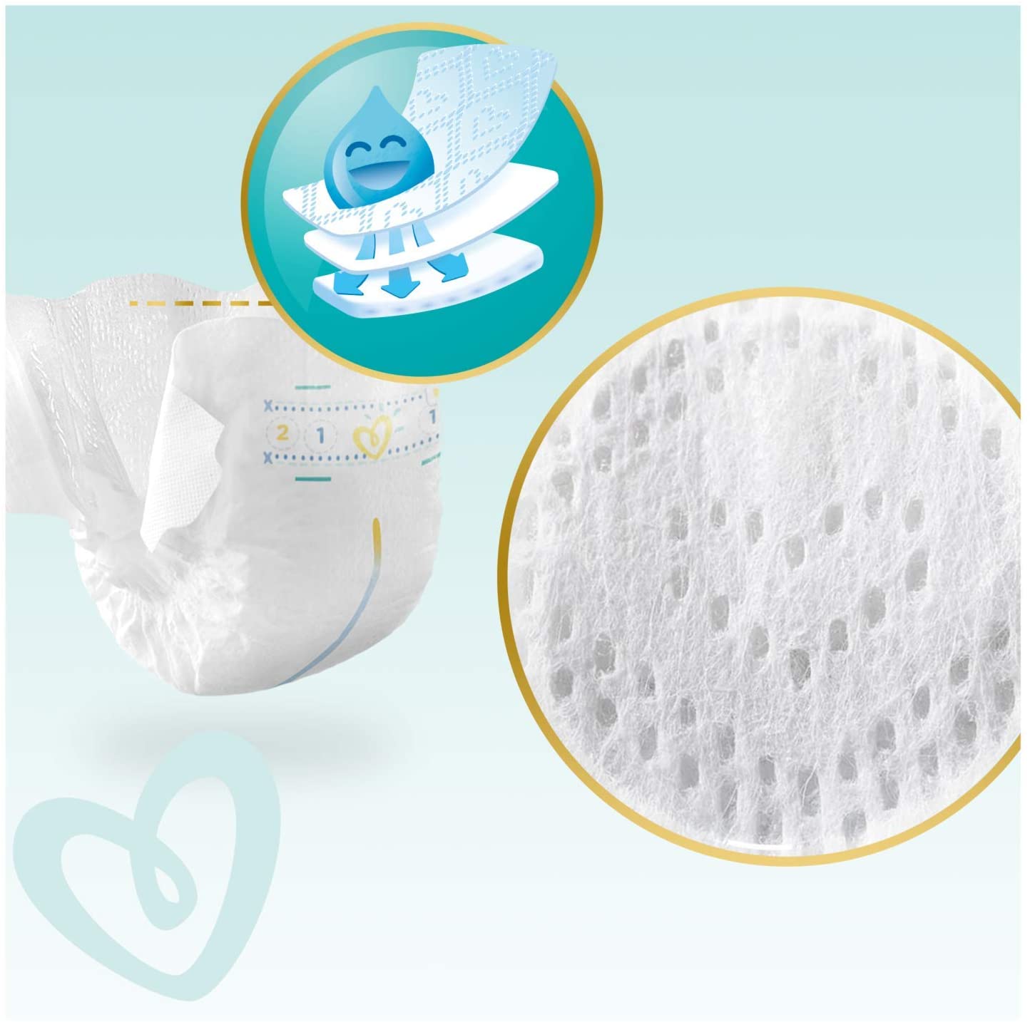 Pampers 81686984 Premium Protection Nappies White, Size 4 (64 Count) - Image 4