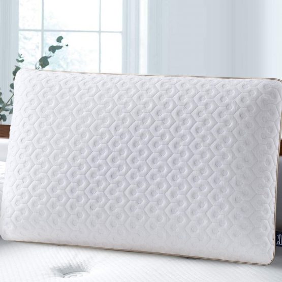 BedStory Memory Foam Pillow, Gel Pillows for Sleeping, Cervical Bed Pillow for Neck Pain Orthopedic - Side Back Stomach Sleepers, Removable Washable Cover & Ventilated Design (40X60X13CM) - Image 3
