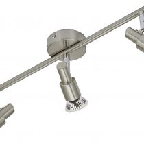 BRILONER LED Ceiling Light/Spotlights, Metal, GU10, 3 W, Satin Nickel