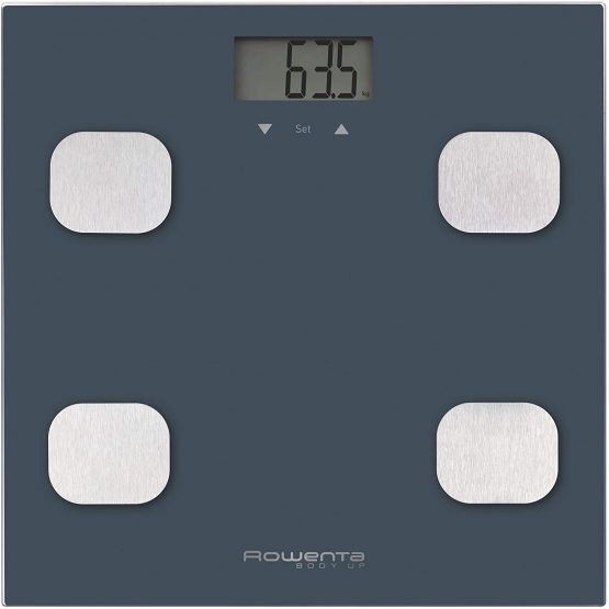 Rowenta Compact Bathroom Scale with LCD Display Navy