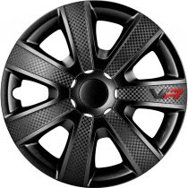 Set wheel covers VR 16-inch black/carbon-look/logo