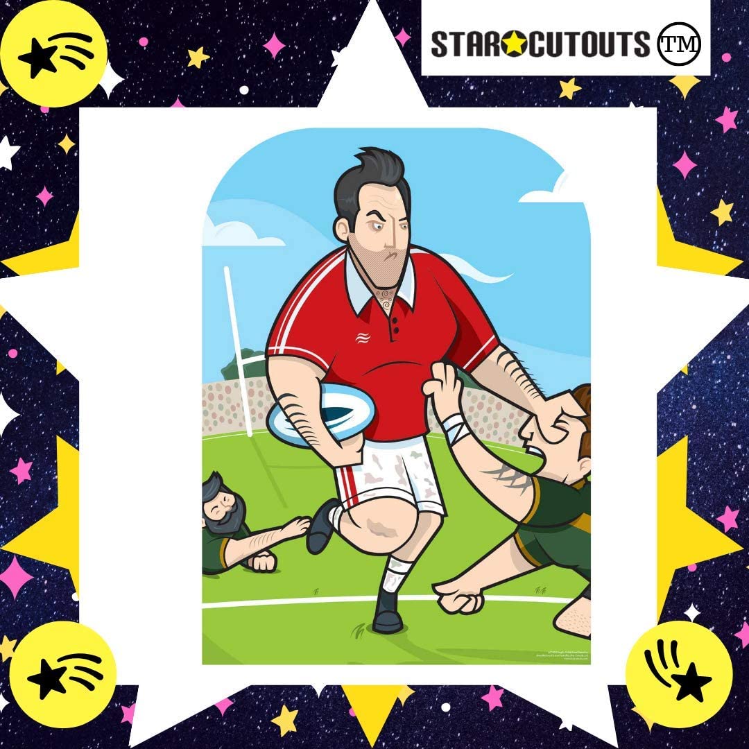 STAR CUTOUTS SC1452 Rugby Superstar Child Size Stand In Cardboard Standee Perfect for Fans Shows, Events - Image 2