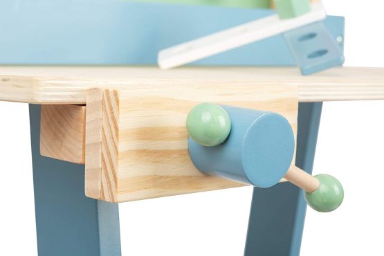 Small Foot 11375 Nordic Workbench, Role-Playing Toy with Accessories in Light Colours, for Ages 3+ Years, Multicolored - Image 2
