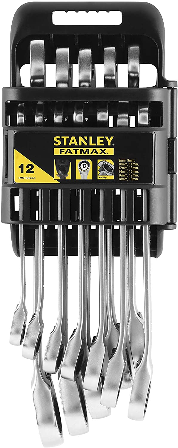 STANLEY FATMAX llaves combinadas fm - 12 piezas, Gray, 12 pièces - Reversible