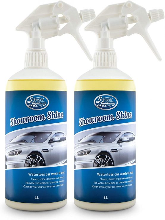 Showroom Shine Waterless Wash & Wax Car Cleaner Twin Pack - Showroom Shine waterless car wash and wax has been designed to achieve premium results with minimum effort and no water - Clean Wax & Shine all in one