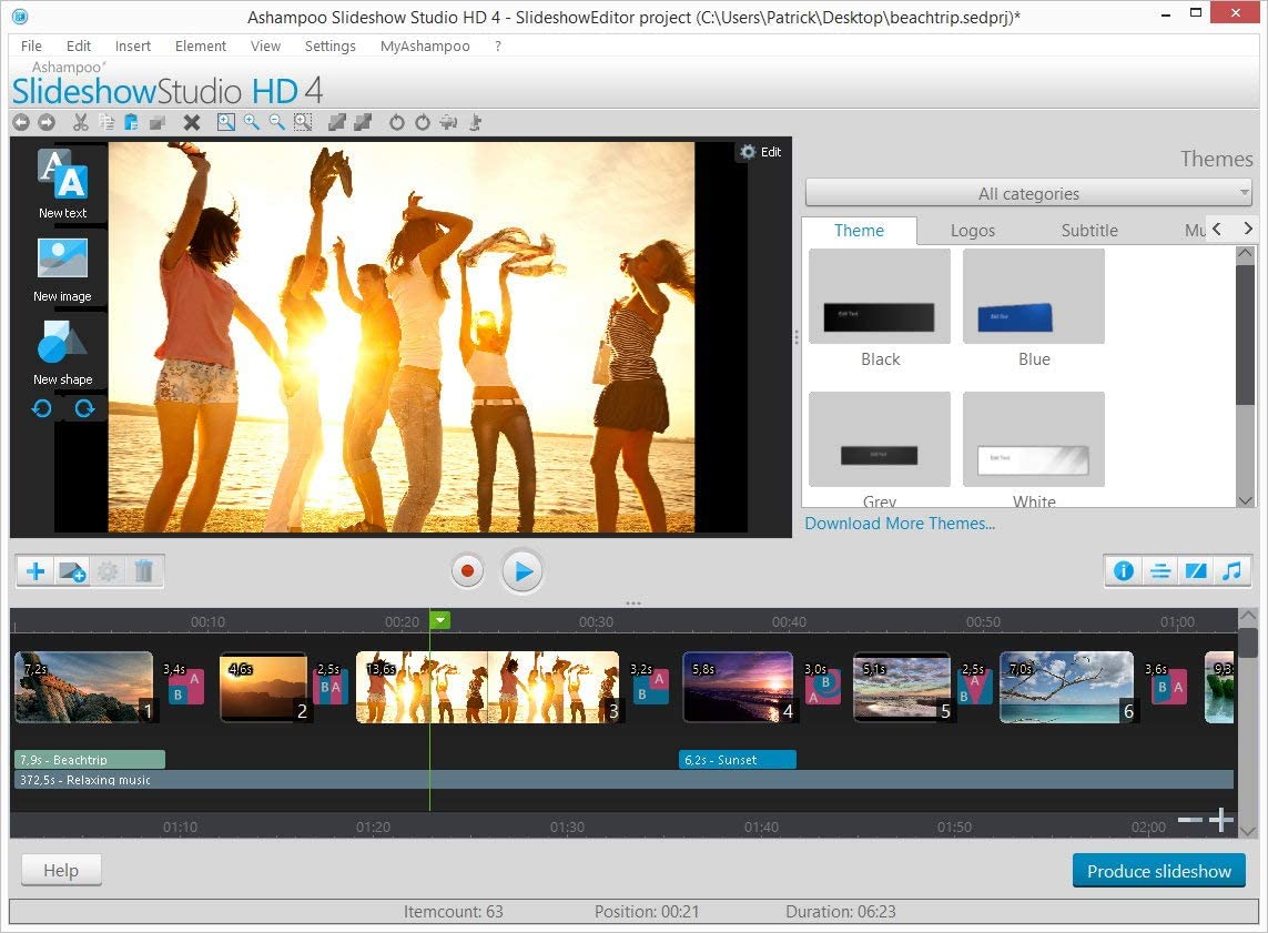Slideshow Studio HD 4 for Windows 11, 10, 8.1, 7, Turn your wedding - Image 3