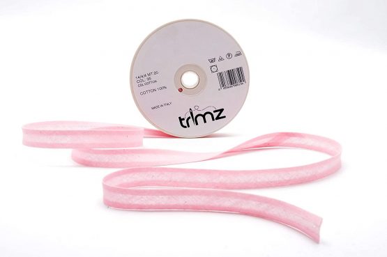 Inastri Cotton Bias Binding 14/4/4mm Colour Pink 35
