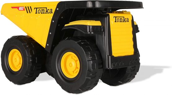 Tonka Steel Classic Toughest Mighty Dump Truck, Dumper Truck Toy for Children, Kids Construction Toys for Boys and Girls, Vehicle Toys for Creative Play, Toy Trucks for Children Aged 3 +