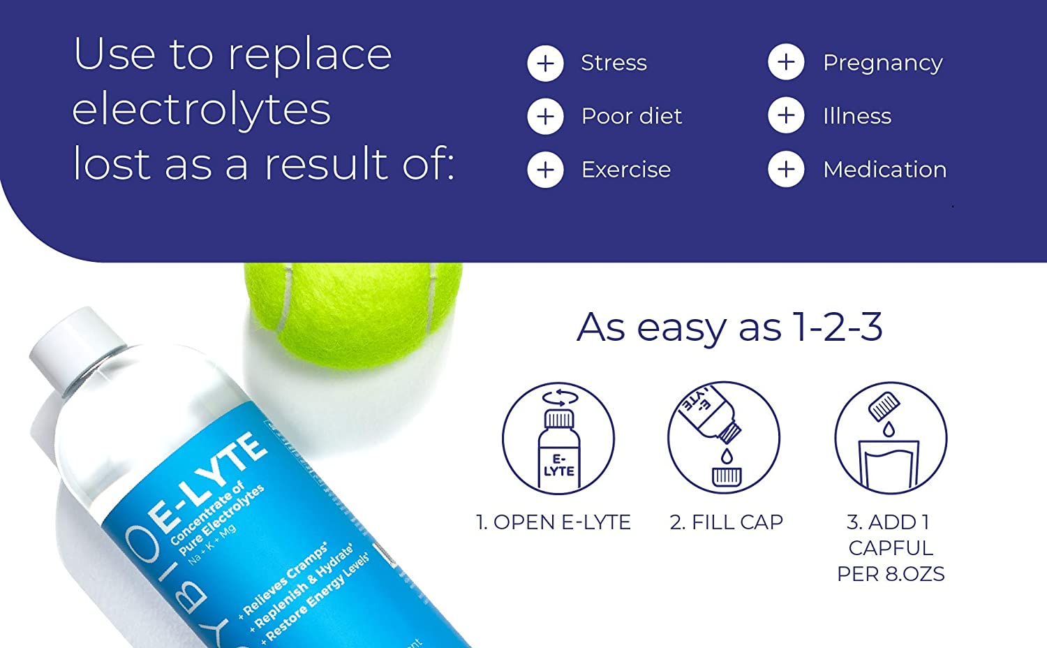 BodyBio e-Lyte, Liquid Electrolyte Concentrate for Clean Hydration Energy & Cramp Relief, No Sugar, No Artificial Flavors - Image 4