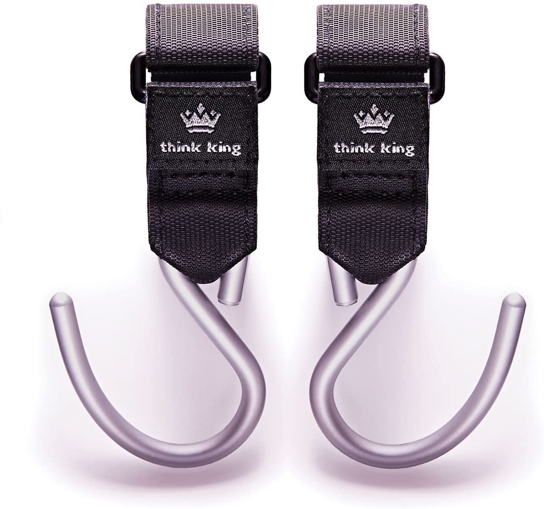 Think King Mighty Buggy Hook for Pram Wheelchair Rollator Walker (Pack of 2)