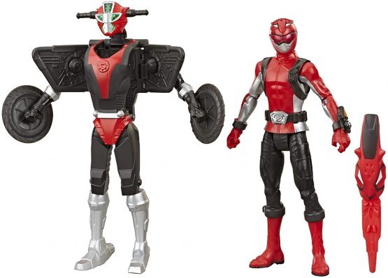 Power Rangers Beast Morphers Red Ranger and Morphin Cruise Beast Bot 15-cm Action Figure 2-Pack Toys Inspired by the TV Programme