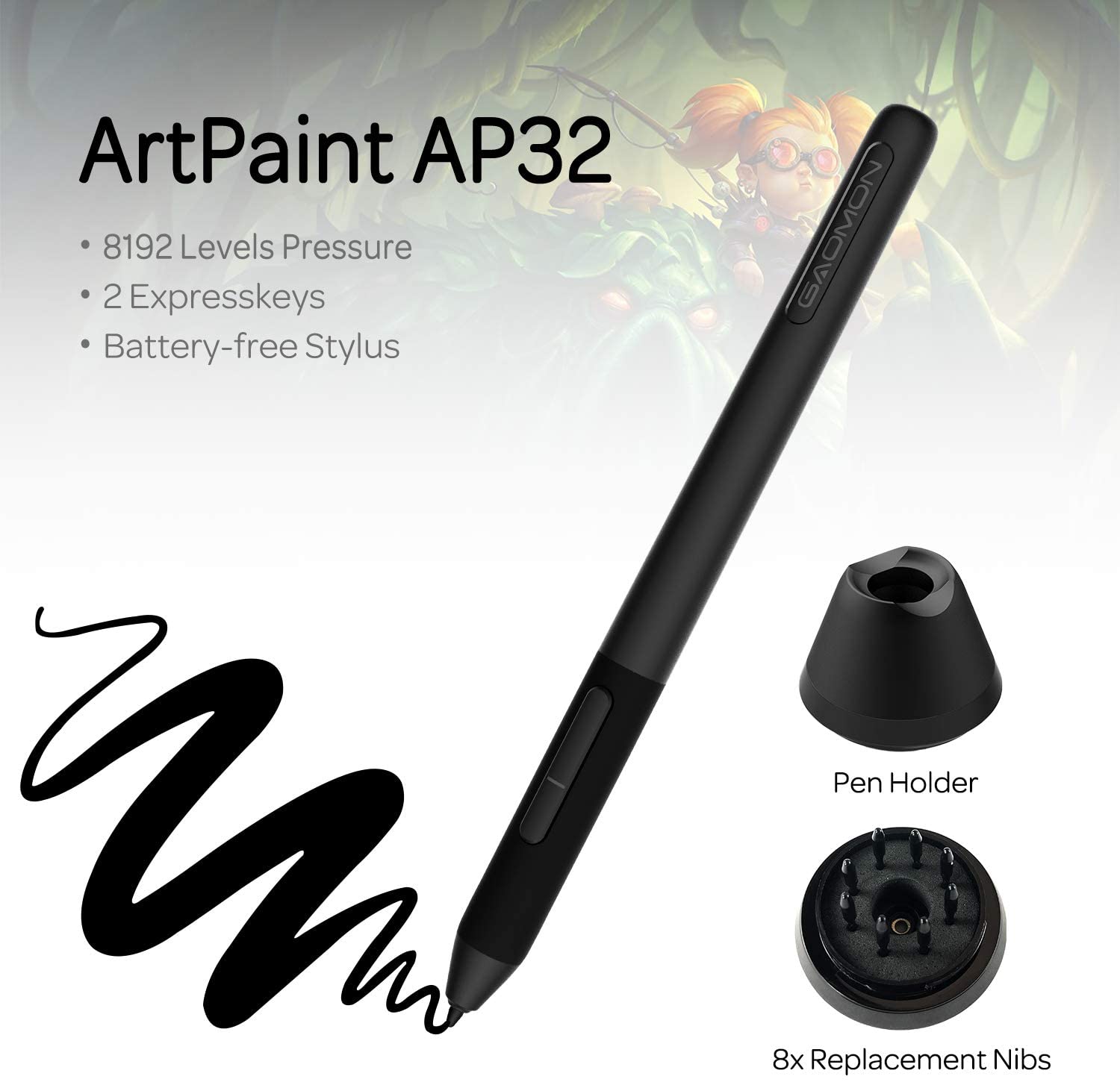 GAOMON PD2200 21.5 Inches Full Lamination Graphics Drawing Display with 8 Touch keys and 120% sRGB, for CG Drawing & Art Design - Image 2