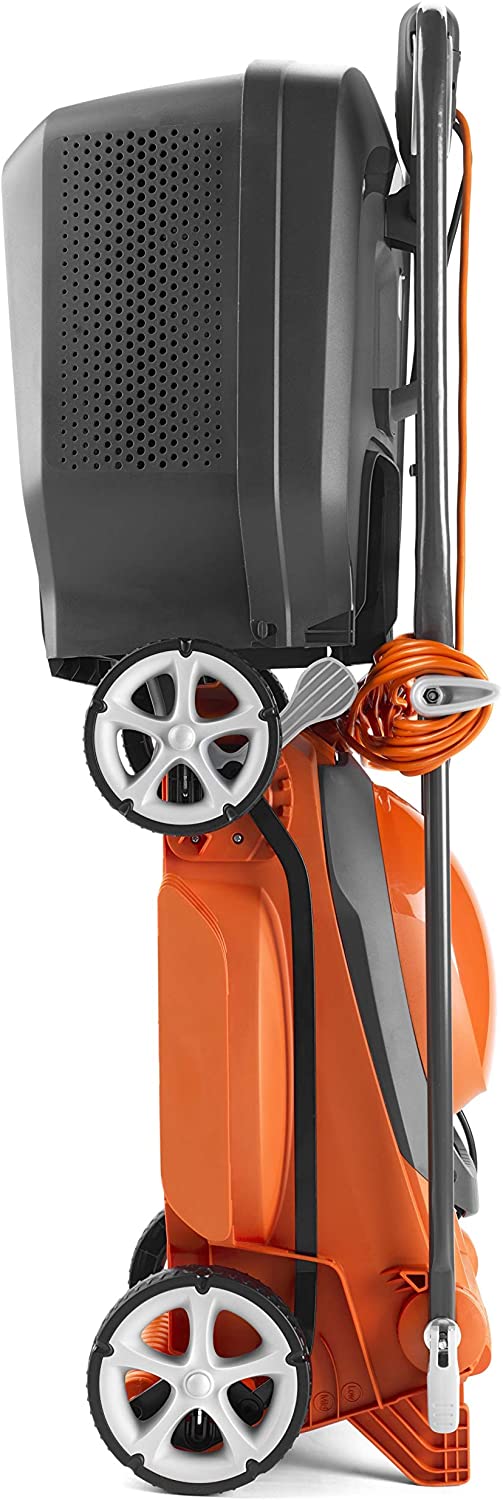 Flymo EasiStore 340R Electric Rotary Lawn Mower, 34 cm Cutting Width, 35 Litre Grass Box, Close Edge Cutting, Rear Roller - Image 4