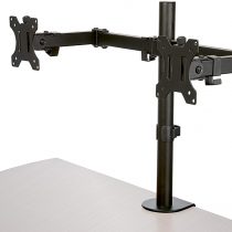 StarTech Desk Mount Dual Monitor Arm - Desk Clamp / Grommet VESA Monitor Mount for up to 32 inch Displays - Ergonomic Articulating Monitor Arm - Height Adjustable/Tilt/Swivel/Rotating (ARMDUAL2)