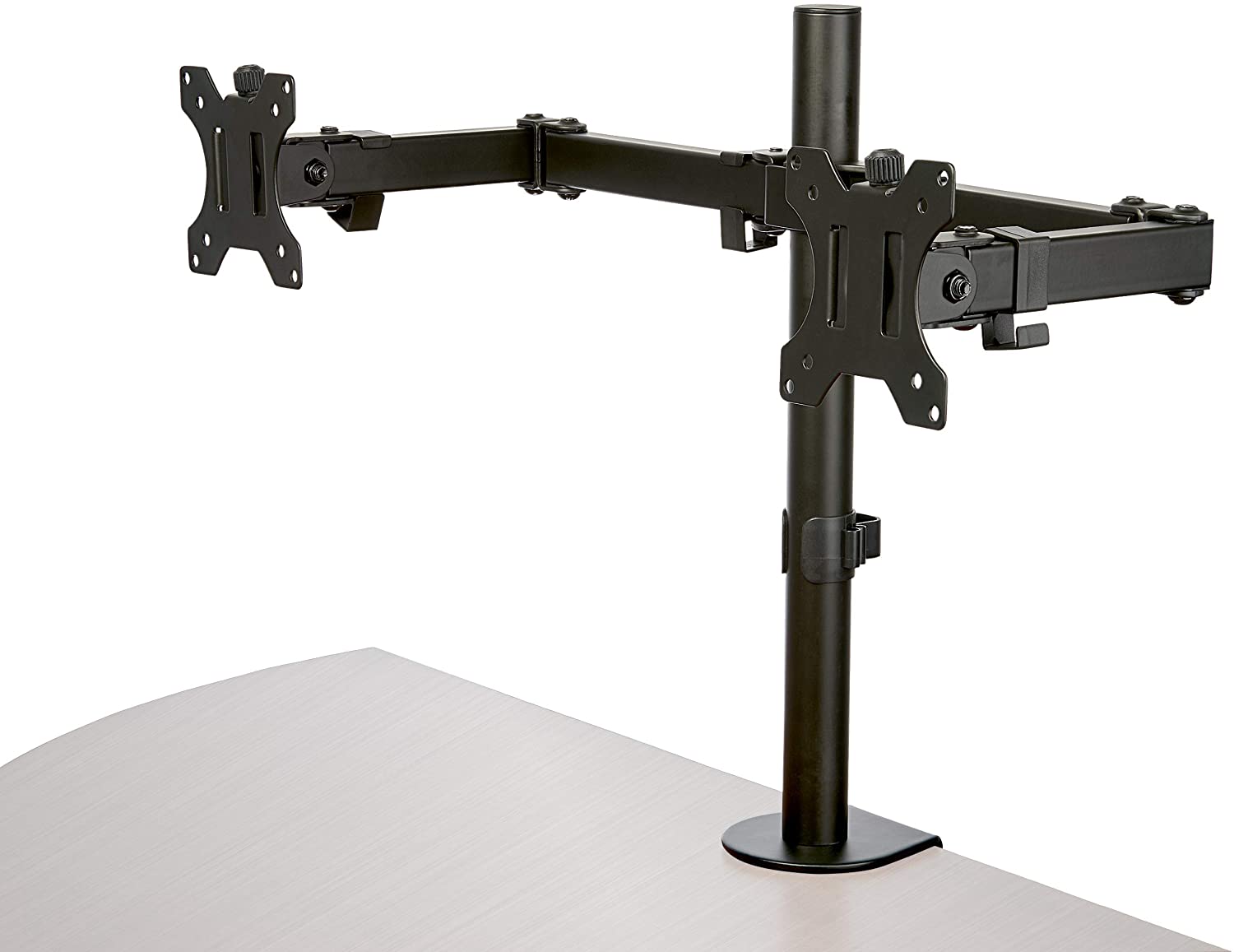 StarTech.com Desk Mount Dual Monitor Arm, Desk Clamp,Grommet VESA Monitor Mount for up to 32" (17.6lb,8kg) Displays