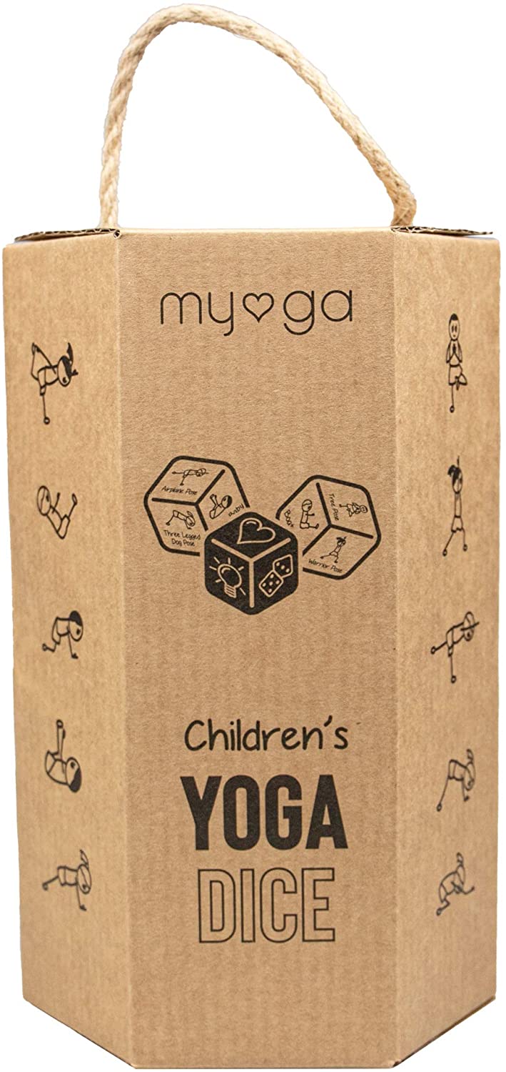 Myga Childrens Yoga Dice, Set of 3 Kids Dice with Yoga Poses and Actions for Exercise Fitness and Workout Fun - Image 4