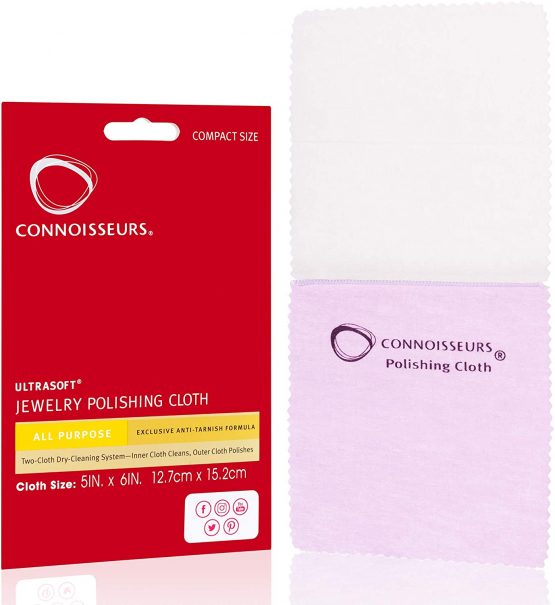 Connoisseurs Jewellery Cleaner Kit - Diamonds, Platinum & Gold Cleaning Tool - Pressure Jewelry, Watches, Earrings - With Free Dry Cleaning Cloth - Image 3