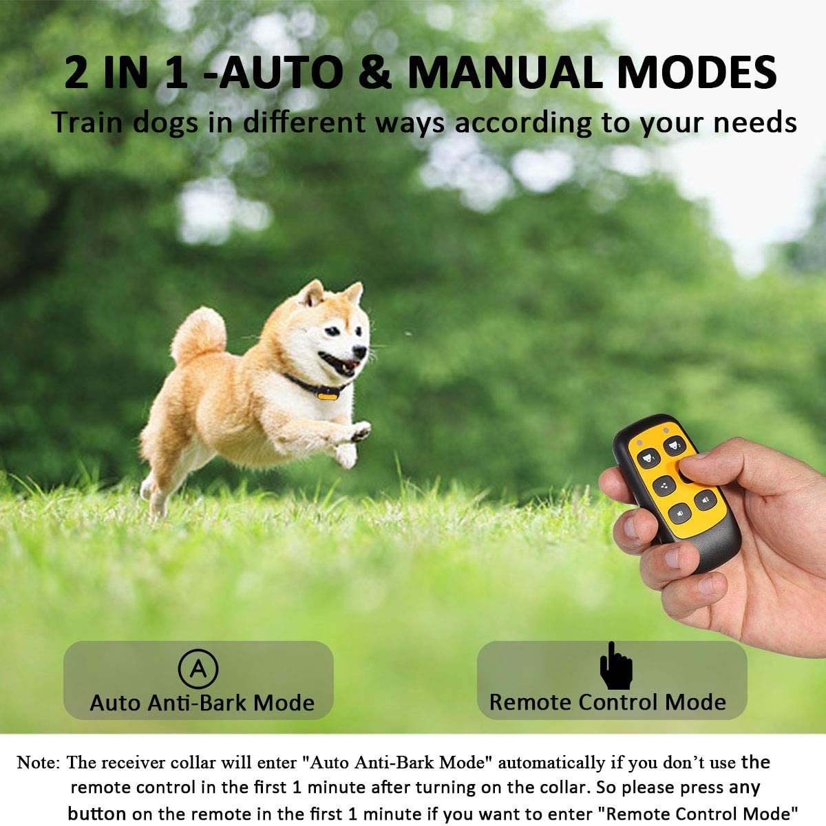 WWVVPET Citronella Spray Dog Training Collar with Remote Control,2