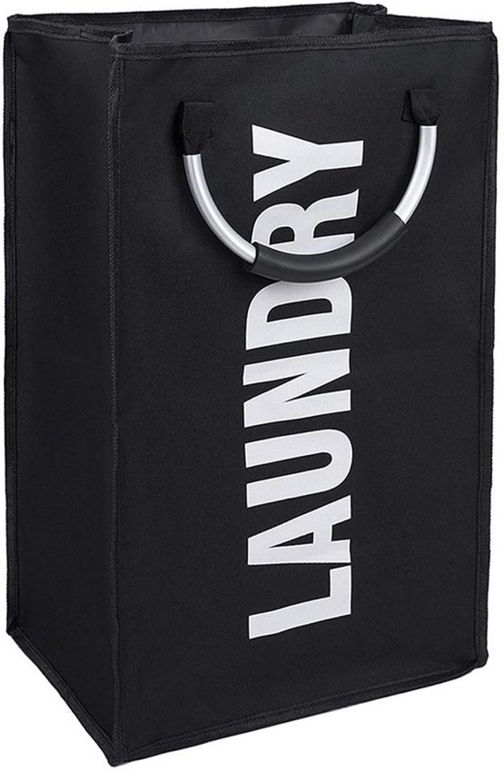 FB FunkyBuys laundry bag Collapsible laundry baskets with handles, Large washing laundry basket(Single Black)