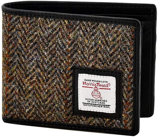 Mens Harris Tweed Trifold Wallet Purse Boxed - Image 2