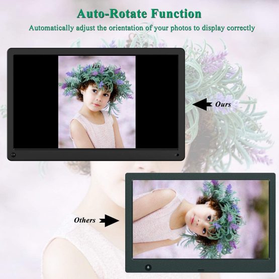 Digital Photo Frame Kenuo 15 Inch 1920×1080 High Resolution Full IPS