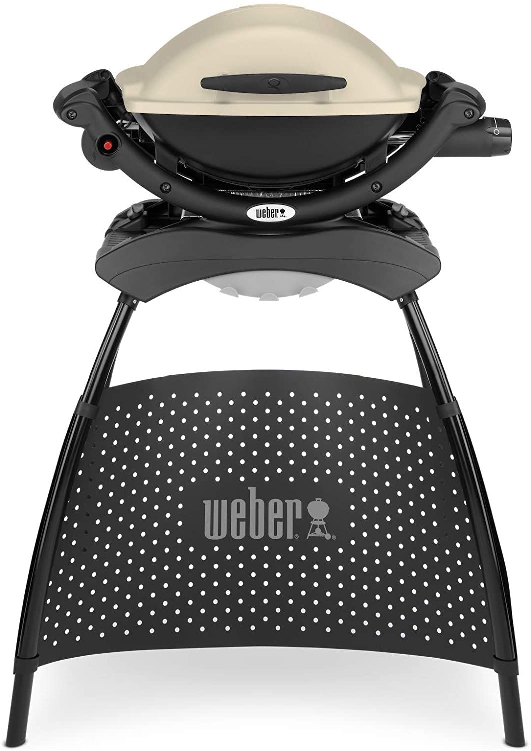 Weber Q1000 Gas Grill with Stand, 43 x 32cm Grill Area, Portable BBQ Grill, 1 Burner