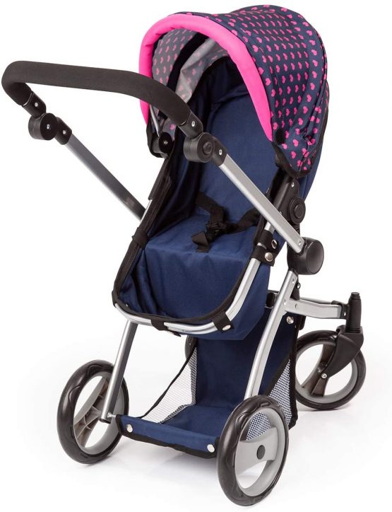 Bayer Design 18354AC Huge pram Jogger Sport, Dolls Stroller, Height Adjustable, Mega Set with Lots of Accessories, Travel Bed, Shoulder Bag and Much More - Image 4