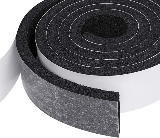 Fowong Open Cell Foam Insulation, 50mm(Width) X 12mm(Thick) X 2M(Length) Weather Stripping Window Insulation Air Conditioner Seal Low Density Foam Tape Shock-Absorbing - Image 4