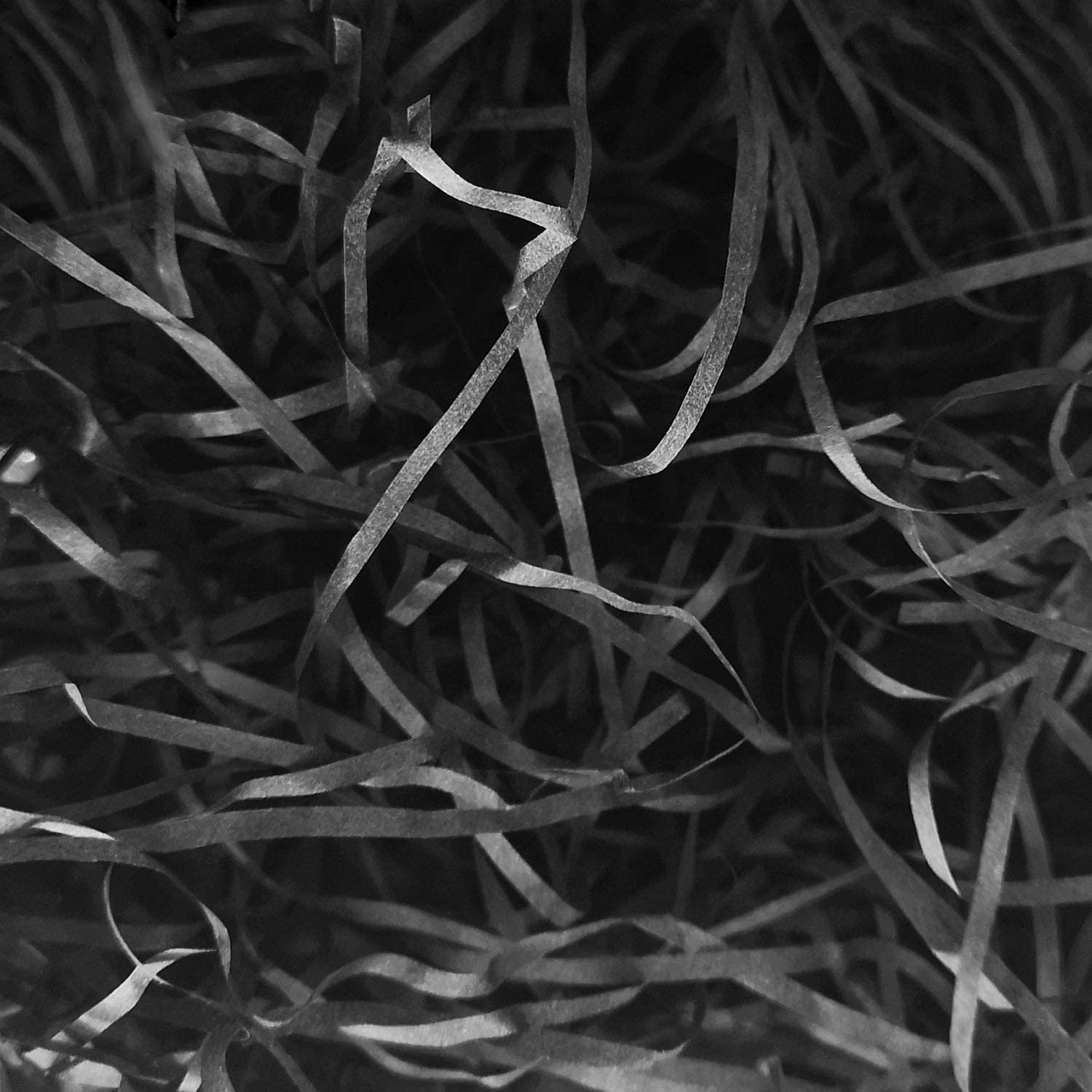 Emartbuy 100 grams Shredded Paper, Ideal for Gift Decoration Hamper Filling and Gift Packaging - Black, 100 Grams - Black