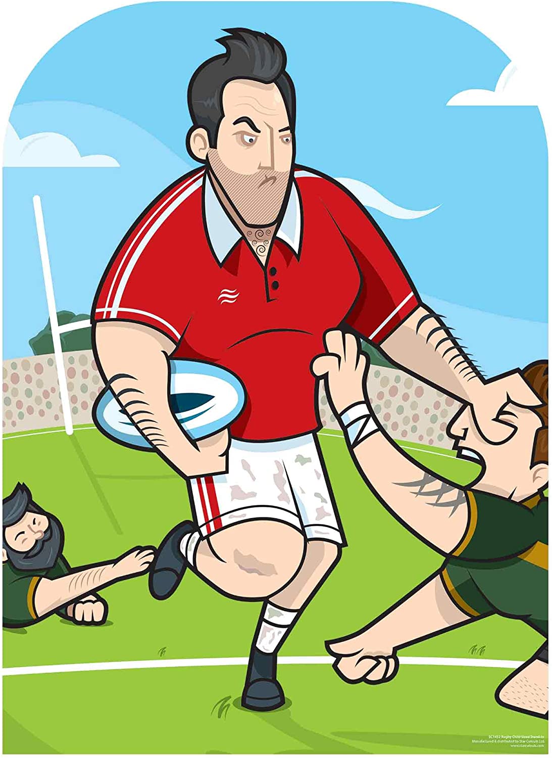 STAR CUTOUTS SC1452 Rugby Superstar Child Size Stand In Cardboard Standee Perfect for Fans Shows, Events