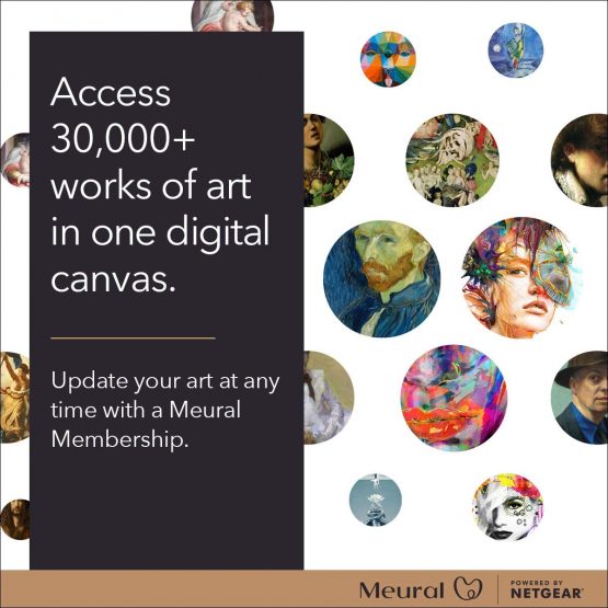 Meural MC321LW Canvas II – the Smart Art Frame with 55 cm HD Digital Canvas, 41x61 cm Light Wood (WiFi-Connected) - Image 3