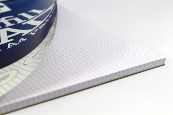 Silvine 160 Page A4 Refill Pad, Head Bound and Punched 4 Holes. Ruled 5mm Squares [Pack of 5] - Image 4