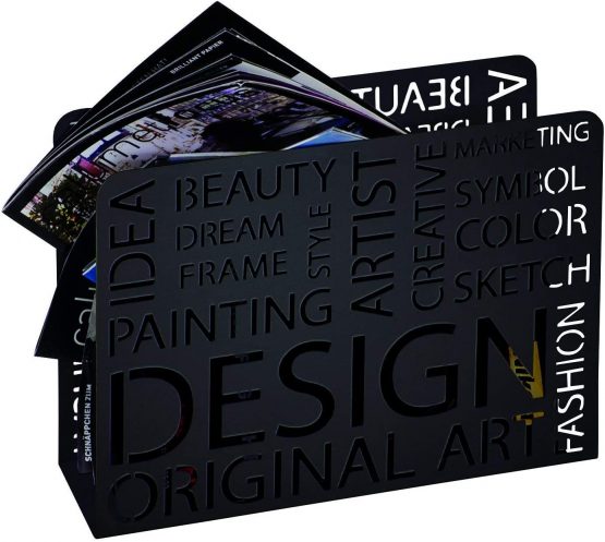 HAKU Furniture Newspaper Stand Design 35 x 28 x 10 cm black