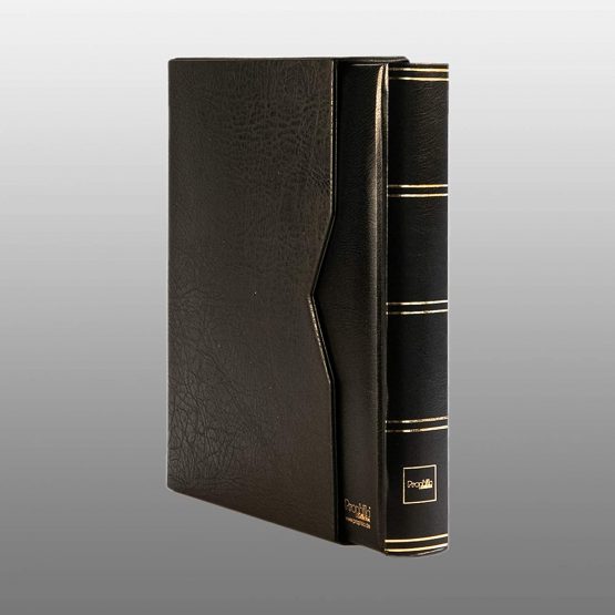 Prophila stockbook 60 white divided sides padded with slipcase black - Image 2