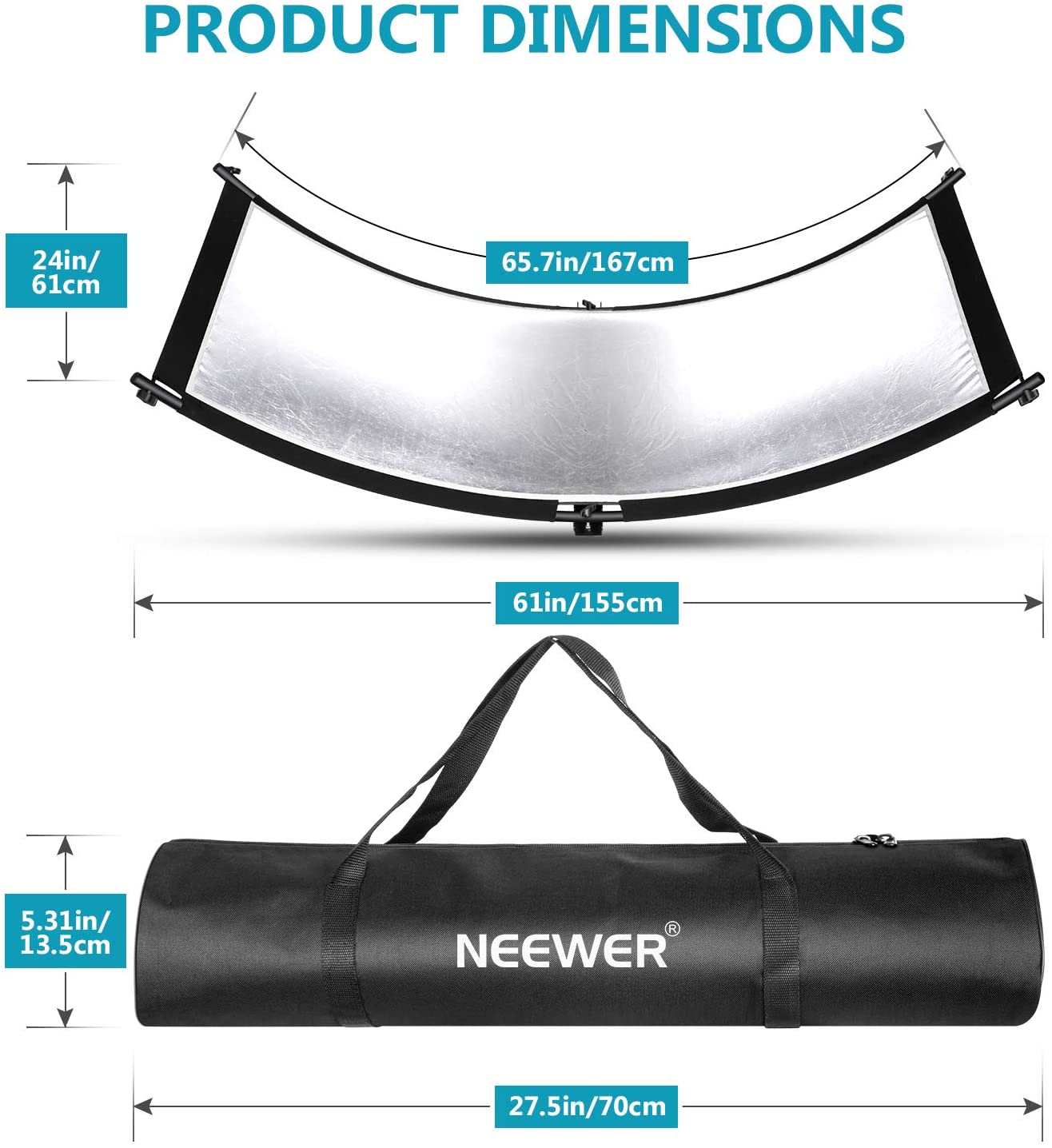 Neewer Clamshell Light Reflector Diffuser With Carry Bag - B&H Photo Video