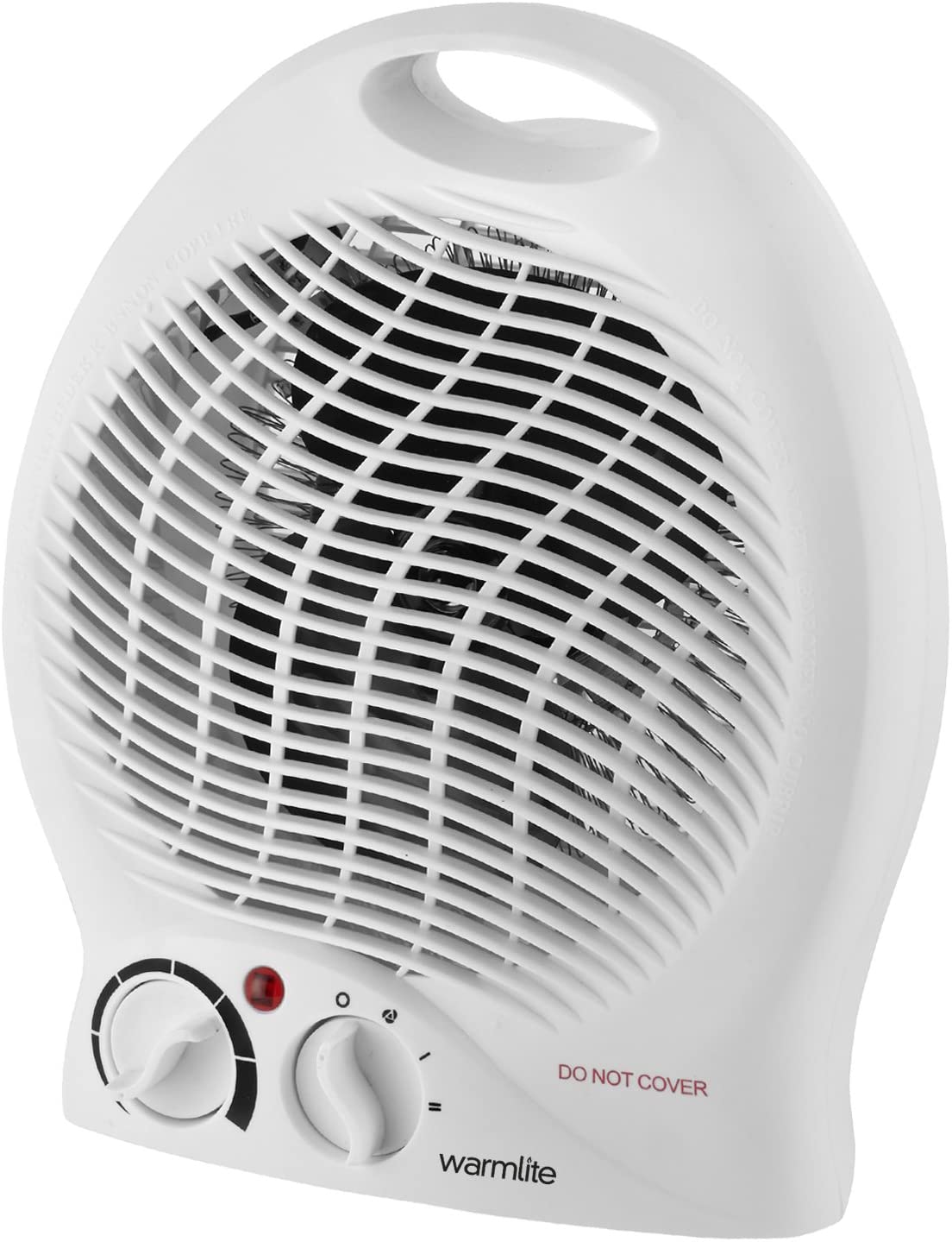 Warmlite Thermo Fan Heater with 2 Heat Settings and Overheat Protection, White, 2000 W, WL44002