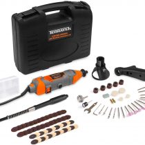 Terratek Rotary Tool Kit 135W with 80pc Accessory Set & Storage Case, Variable Speed 8000-33000rpm, Ideal for DIY, Woodwork & Hobby Craft, Dremel Compatible