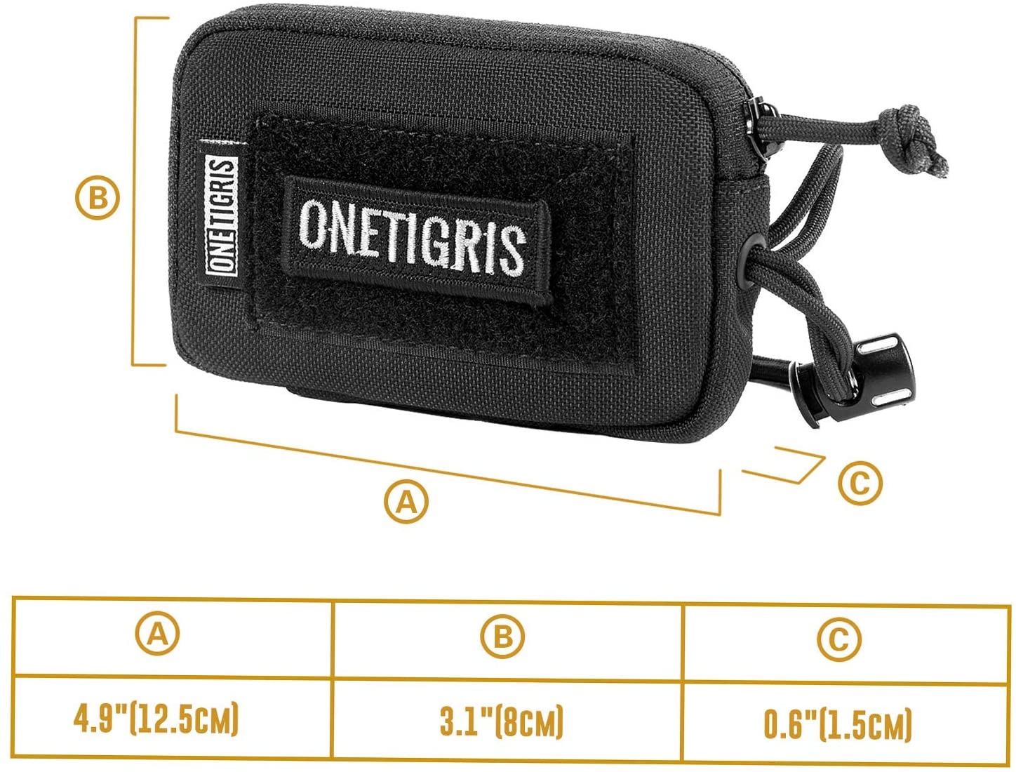 onetigris front pocket mini wallet