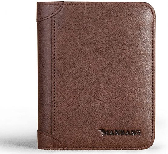 Men's Genuine Cowhide Wax Leather Extra Capacity Bifold Wallet - Image 2