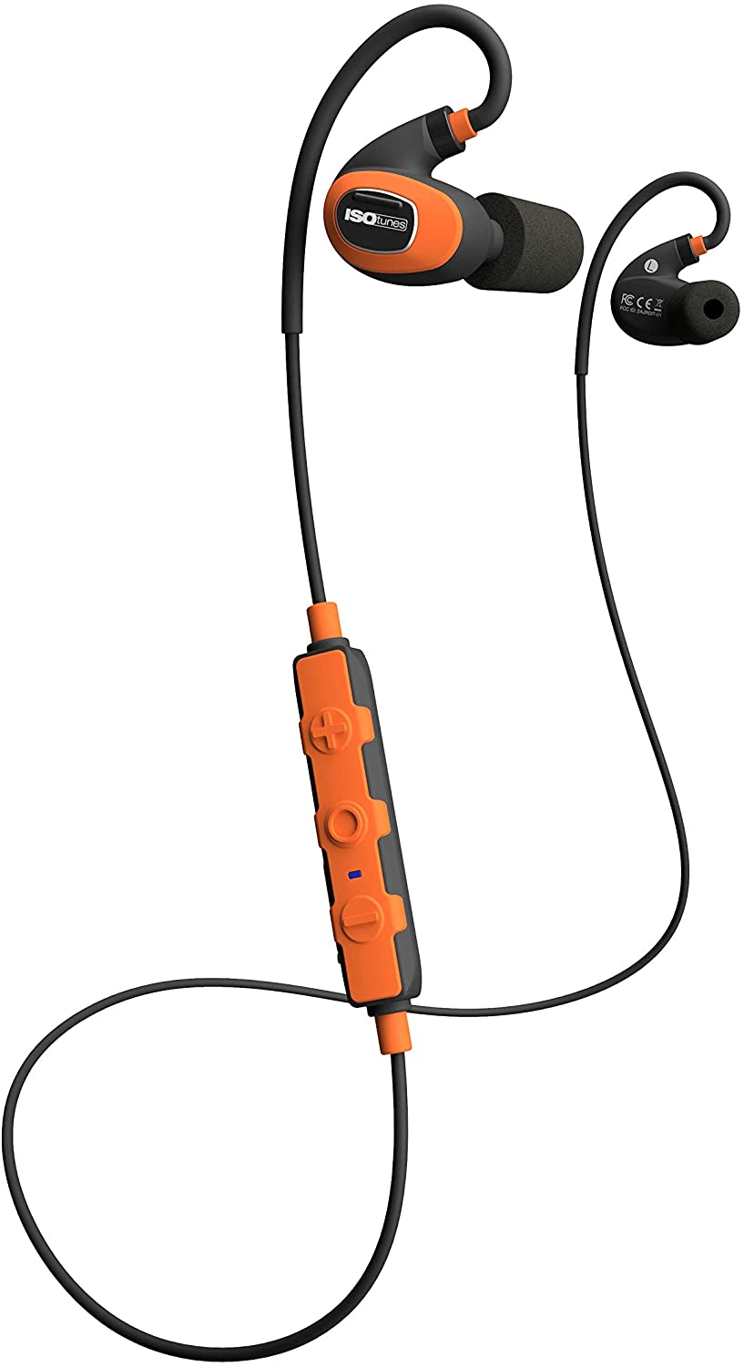 ISOtunes PRO 2.0 Bluetooth Earbuds Headphones, 27dB Noise Reduction, 16+ Hours Battery, IP67 Durability