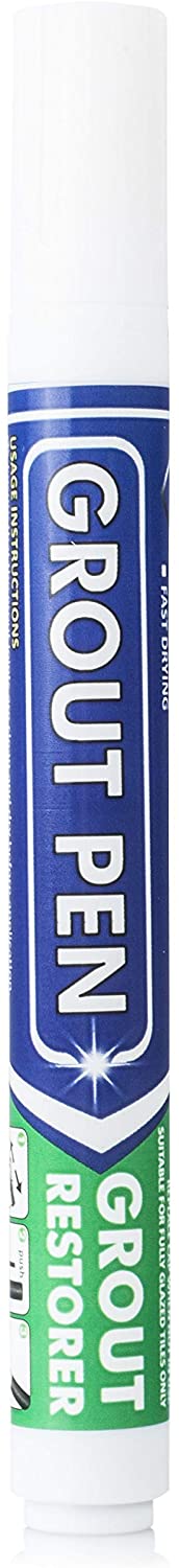 Grout Pen - Revives & Restores Tile Grout - Water-Based 7ml White, 5 mm - Image 2