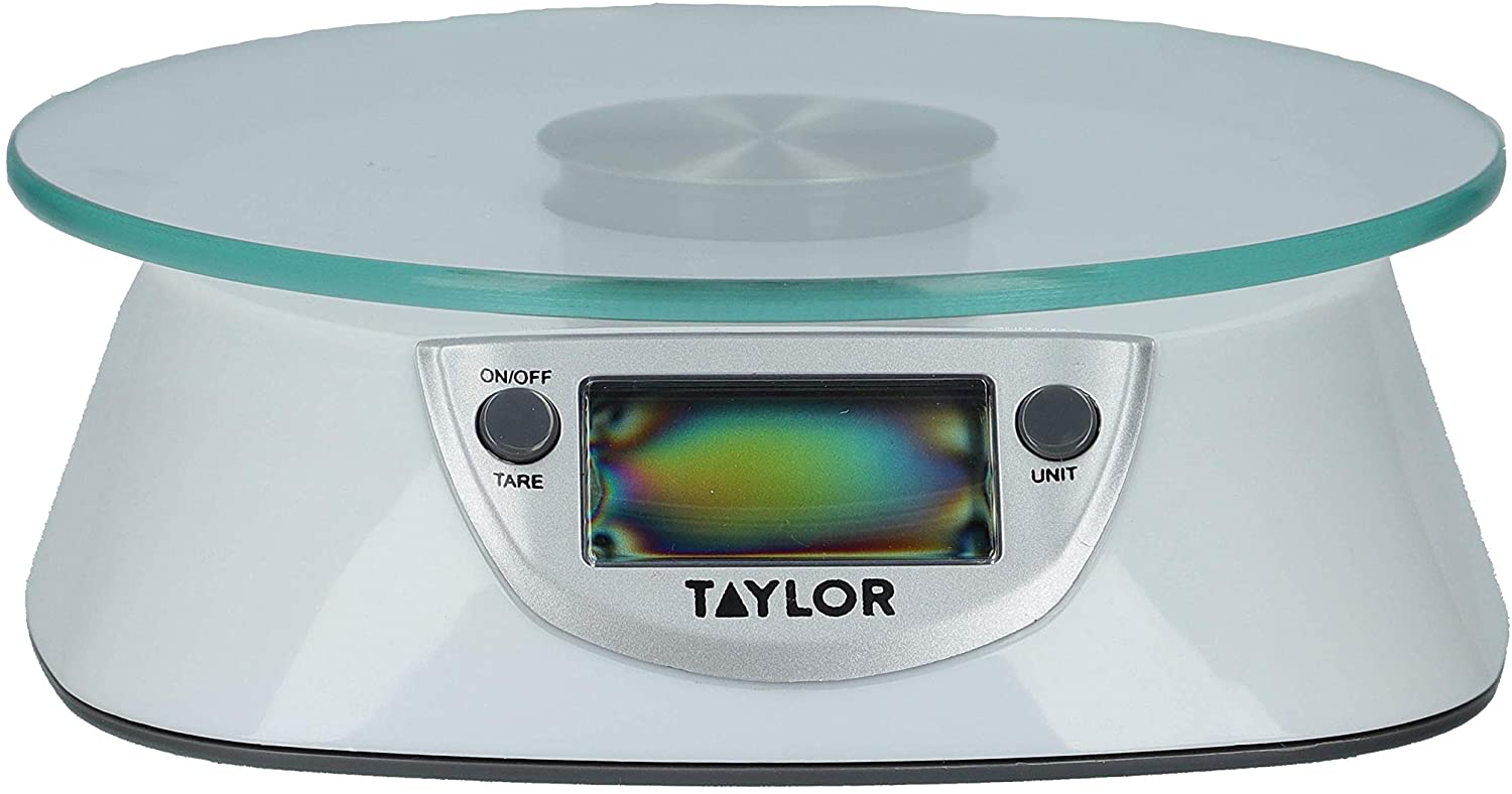 Taylor Digital Kitchen Food Scales with Glass Platform, Highly Accurate with Tare Function and Precision - Image 3