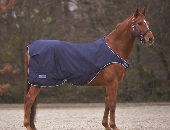 Reitsport Amesbichler Waldhausen Lead Blanket Waterproof Breathable Dark Blue Size 135 cm