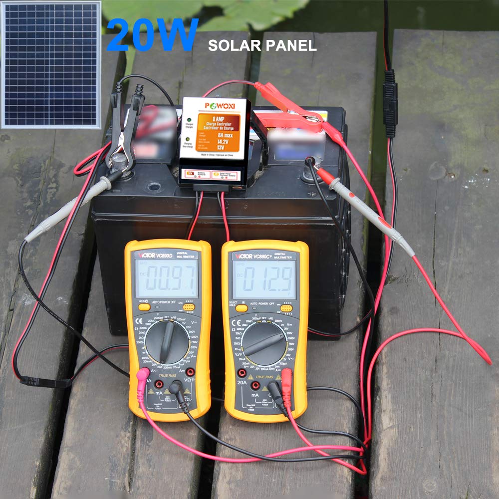 POWOXI 20W 12V Solar Panel Kit - Image 4
