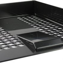 Q Connect Plastic Letter Tray - Black