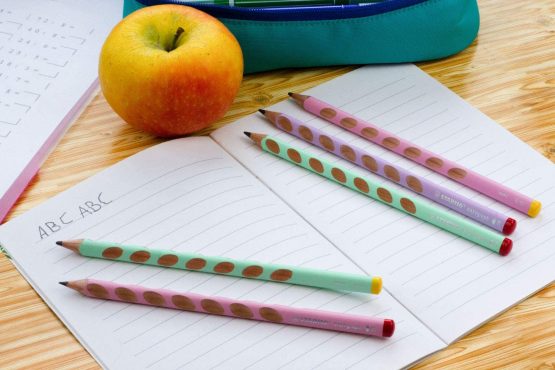 Handwriting Pencil - STABILO EASYgraph Pastel Box of 6 HB Pink Left Handed - Image 3