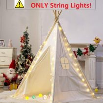 Ginkago String Lights for Teepee Tent, Led Fairy Stars Light Espacially for Kids Teepee Tent Play Haus, 4 Strings Light Battery Powered Camping Party Decoration